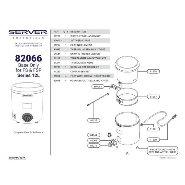 (image for) Server Products 82066 BASE ONLY FOR FS FSP